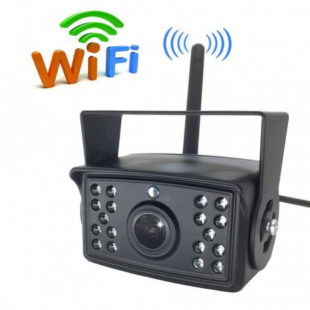 Camera auto WI-FI rezolutie HD pentru marsarier / frontala cu Nightvision 12-24V WIFI