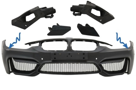 Capace Spalatoare Faruri compatibil cu Bara Fata BMW Seria 3 F30 F31 2011-2018 M4 Design