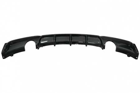 Difuzor Bara Spate cu Evacuare Dubla compatibil cu BMW 3 Series F30 F31 2011-2019 M Performance Design Carbon Film Coating