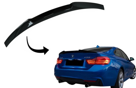 Eleron Portbagaj compatibil cu BMW Seria 4 F32 2013-> M4 CSL Design Negru Lucios