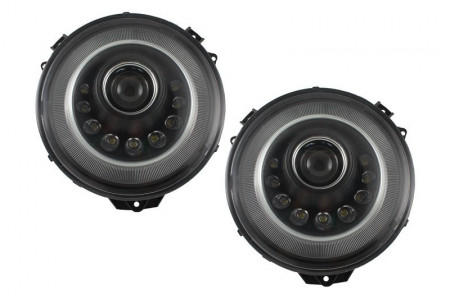 Faruri Bi-Xenon LED compatibil cu Mercedes W463 G-Class (2005-2017) M-look cu Semnal Secvential Dinamic
