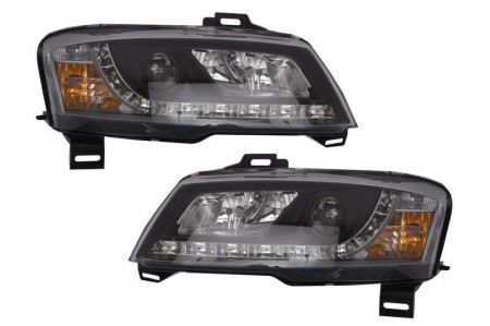 Faruri D-LITE compatibil cu FIAT Stilo 01-08_DRL negre