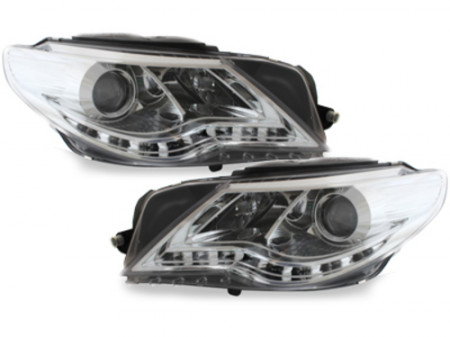 Faruri Dayline compatibil cu VW Passat CC 08-11 crom