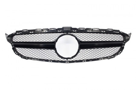 Grila Centrala compatibil cu MERCEDES C-Class W205 S205 C205 A205 2014-2018 Negru