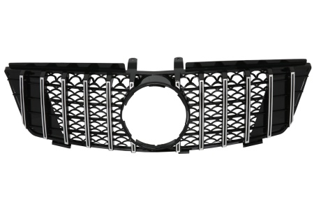 Grila centrala compatibila cu Mercedes ML W164 2008-2011 Negru Crom GTR Panamericana Design
