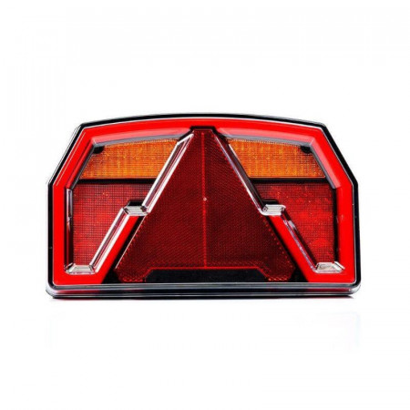 Lampa stop univerasala, LED, 4 functii cu triunghi si iluminare numar, stanga-dreapta, Canbus, FT-371