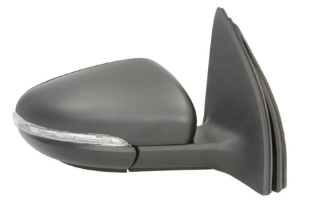 Oglinda retovizoare completa, (electric, convexa, incalzita, crom) parte montare DREAPTA compatibil cu VW GOLF 6 / TOURAN 2008-2013