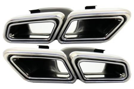 Ornamente tobe compatibil cu sistemul de evacuare Mercedes S-Class W222 E-Class W212 S212 Facelift CLS W218 SL-Class R231 E63 S63 SL65 Design