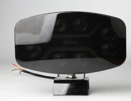 Proiector auto ATV, SUV, camion, tractor, masini agricole, E-mark E9, 12-24V, 48W, pozitie alb-galben, cu sticla neagra