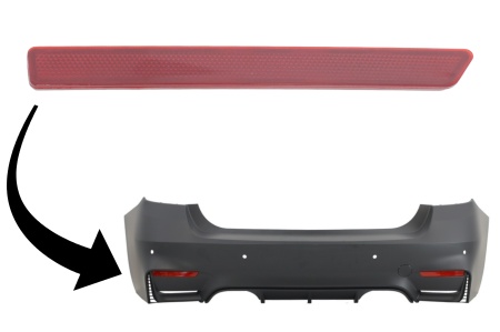 Reflectorizant Catadioptru compatibil cu BMW Seria 3 F30 2011-2019 doar Bara Spate EVO Design partea stanga