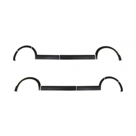 Set 11 bandouri laterale compatibile VW T5 Transporter Caravelle Multivan 2003-2009, caroserie scurta, 2 usi culisante