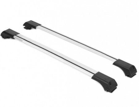 Set 2 bare portbagaj transversale UNIVERSAL, Wingbar, lungime 100 cm, Culoare argintiu, fara chei