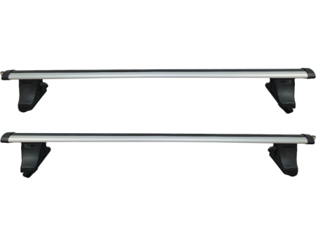 Set 2 bare portbagaj transversale universale compatibil cu automobile fara bare longituninale sau prindere fixa, lungime 120 cm, aluminiu
