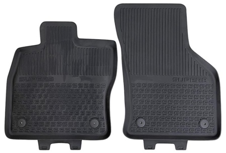 Set 2 covorase auto pentru fata Skoda Superb III 2015-2024, original Skoda