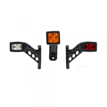 Set 2 Lampi de gabarit LED, Neon Efect, 12V - 24V, Rosu, Portucaliu, Alb, 100mm х 127mm