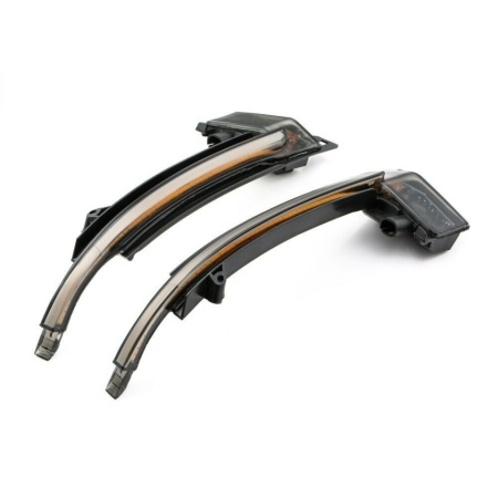 Set 2 Lampi LED Semnalizare Dinamice compatibil cu Audi A6 C6 2008-2011, Q3 2011-2017, A8 2007-2009, A3 8P 2008-2010, A4 B8 2008-2011, A5 2007-2010, fumurii