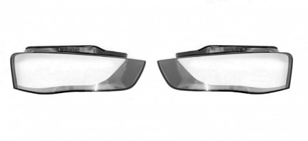 Set 2 sticle faruri pentru Audi A4 B8 Facelift 2012 - 2015