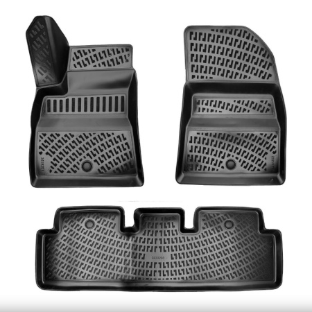 Set covorase auto cauciuc Tesla Model 3 2017->, forma tavita