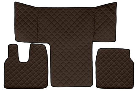 Set covorase camion, piele ecologica compatibil cu MAN TGL / TGM / TGS 2016-2022 cabina L, cabina XL Maro