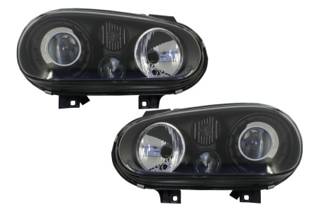 Set faruri compatibil cu VW Golf 4 1997-2005 R32 Look Negru