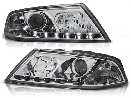 Set faruri compatibile cu Skoda OCTAVIA 2 II 2004-2008 DAYLIGHT Crom