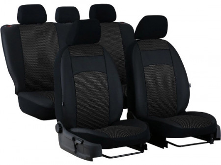 Set huse auto pentru scaune compatibile cu Dacia Duster I 2014-2017, piele ecologica cu textil