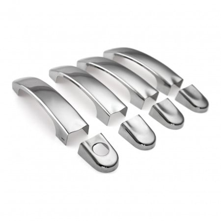 Set ornamente cromate manere portiere compatibile VW T5 2003-2015, T6 2015->, pentru 4 manere