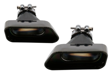 Tobe Ornamente compatibil cu sistemul de evacuare BMW seria 5 F10 F11 F18 V8 LCI Design Editie Negru
