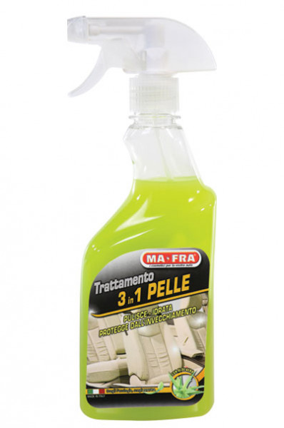 Tratament 3 in 1 pentru tapiterie auto din piele, 500 ml MAFRA Tratament complex scaune auto piele