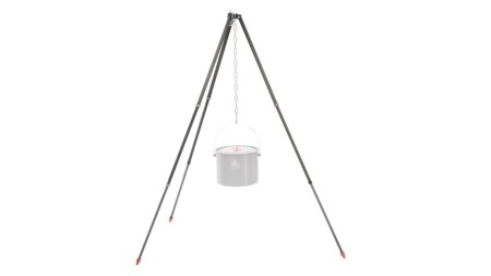 Trepied telescopic din aluminiu, pentru gatit la ceaun la foc de tabara, inaltime maxima 120 cm, Robens Telescopic Aluminum Tripod