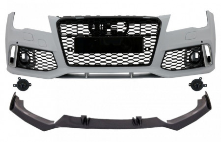 Bara Fata cu Prelungire Real Carbon compatibil cu AUDI A7 4G (2010-2014) RS7 Design