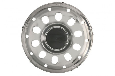 Capac roată față, material: oțel inoxidabil, număr de găuri: 10, diametru jantă: 22,5 inch, diametru: 588 mm, convex