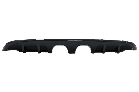 Difuzor Bara Spate Negru Lucios compatibil cu VW Golf 6 VI Hatchback 2008-2012 R20 Look doar pentru bara standard