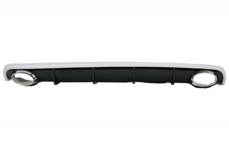 Difuzor Bara Spate si Ornamente Evacuare compatibil cu AUDI A6 C7 4G Limousine Avant (2011-2014) RS6 Design