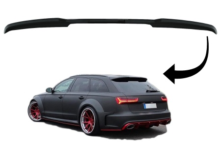 Eleron portbagaj compatibil cu Audi A6 Avant Facelift 4G C7 2015-2018 Negru Lucios