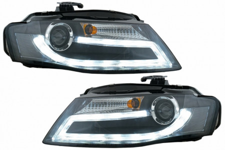 Faruri LED compatibil cu AUDI A4 B8 8K (2008-2011) Lumina De Zi LED DRL Xenon Design LHD