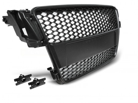 Grila Centrala compatibil cu Audi A5 8T 2007-2011 RS Design Negru Mat