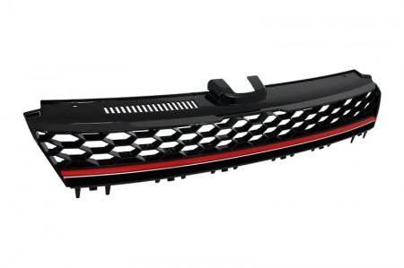 Grila Centrala compatibil cu VW Golf 7 VII 2012-2017 GTI R-line Design Rosu