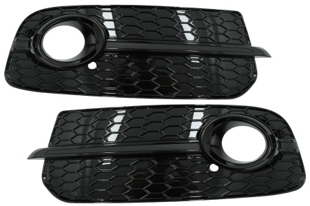 Grile Laterale compatibil cu Audi Q5 SUV 8R Facelift 2012-2016 RS Desing Negru Lucios