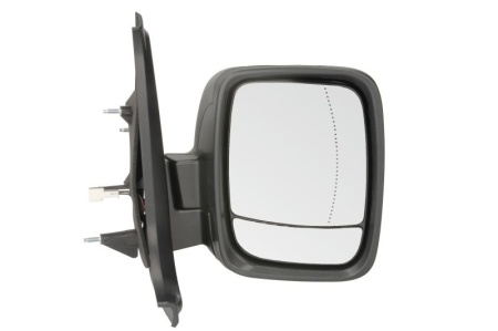 Oglinda retovizoare completa, (electric, asferice, incalzita, crom, captuseala, cu senzor de temperatura)parte montare DREAPTA compatibil cu RENAULT TRAFIC 2014->