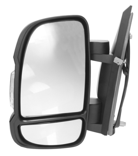 Oglinda retovizoare completa, (electric, convexa, incalzita, cu senzor de temperatura, bec wy5w) parte montare STANGA compatibil cu CITROEN JUMPER 2006->
