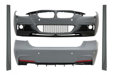 Pachet Exterior compatibil cu BMW Seria 3 F30 2011-2014, F30 LCI Facelift 2015-> M-Performance Design