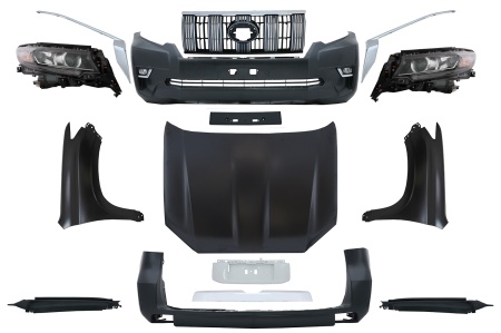 Pachet exterior Kit Conversie Complet Facelift 2018-> Look compatibil cu TOYOTA Land Cruiser Prado J150 2010-2018