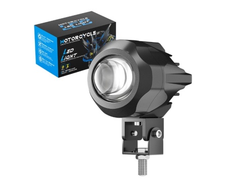 Proiector cu LED, 20W, Faza scurta, faza lunga, Alb + Galben, 9V - 60V, pentru Moto, ATV, Off-Road