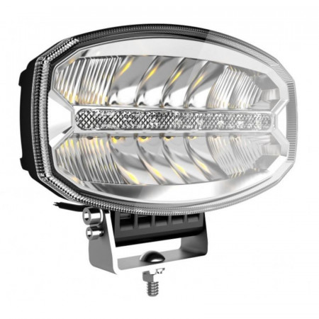 Proiector faza lunga LED si pozitie portocalie cu led, 242x138 mm