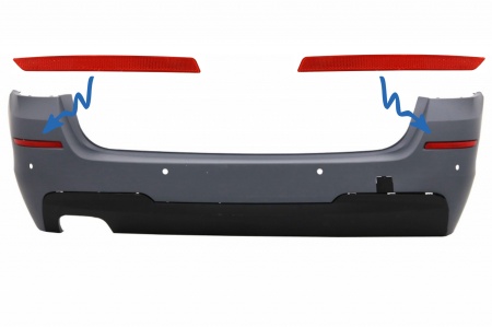 Reflectorizanti Bara Spate Catadioptru compatibil cu BMW 5 Series F11 2011-> M-tech Design