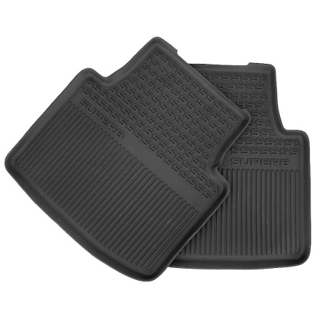 Set 2 covorase auto pentru spate Skoda Superb III 2015-2024, original Skoda