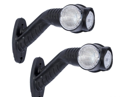 Set 2 lampi de gabarit pentru camion sau remorca, led 12-24V, rosu, alb, portocaliu