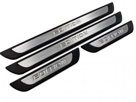 Set 4 protectii praguri din aluminiu compatibil cu DACIA DUSTER 2009-2018, S-Dizayn EDITION Line