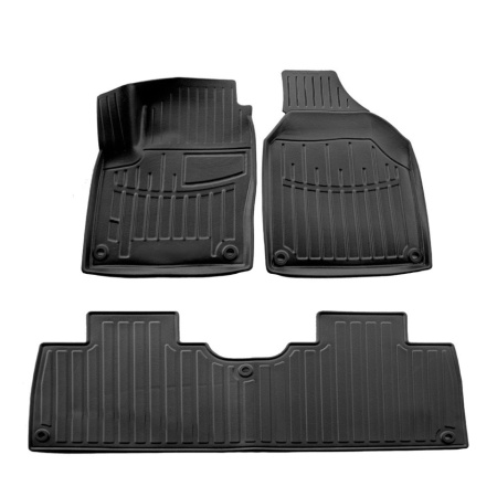 Set covorase auto cauciuc FORD S-MAX (2006-2014) sistem fixare ovale forma tavita 3D